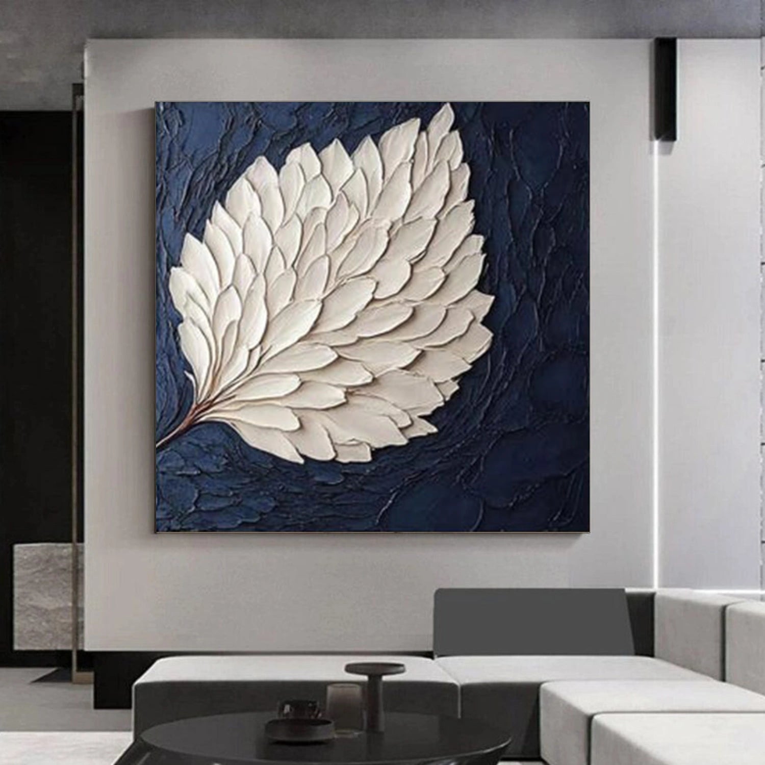 Abstract Flower And Tree Textured Canvas Art #MF163