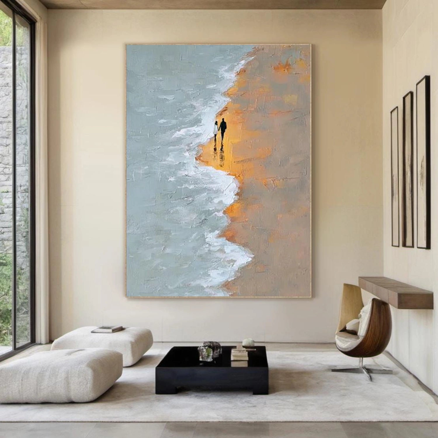 Abstract Ocean And Sky Canvas Art #OC168