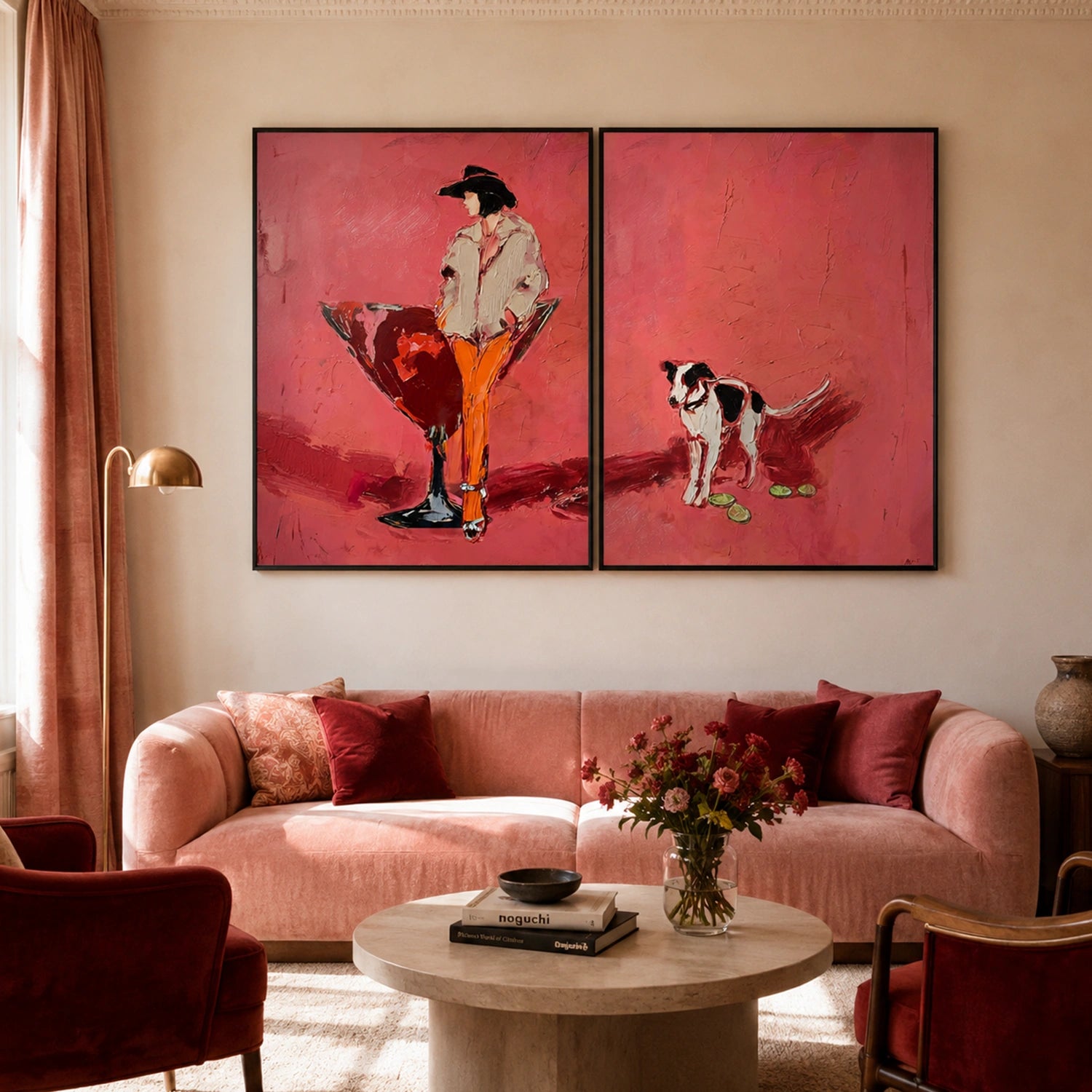 Western Figurative Art Set of 2 #AM107