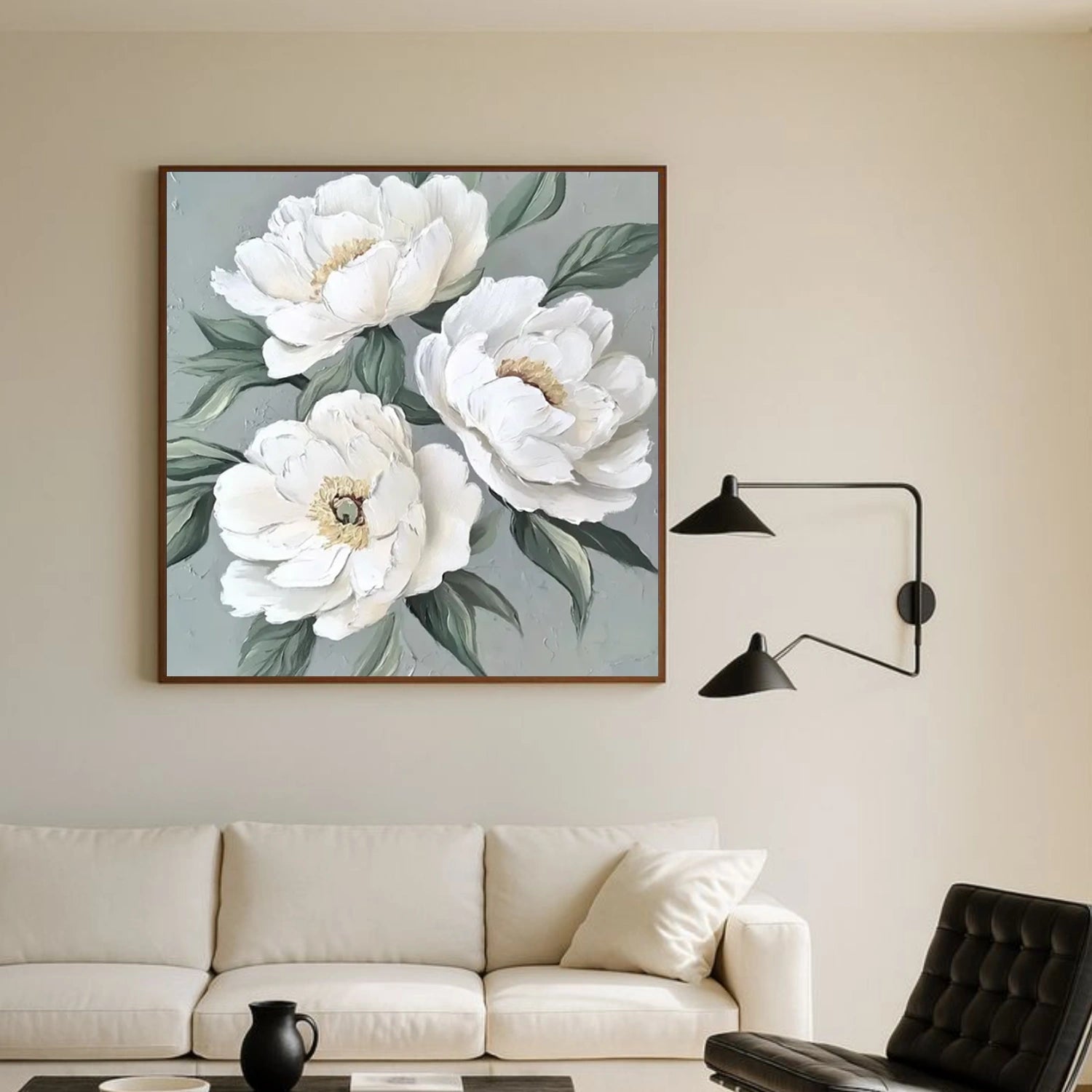 Abstract Flower And Tree Textured Canvas Art #MF184