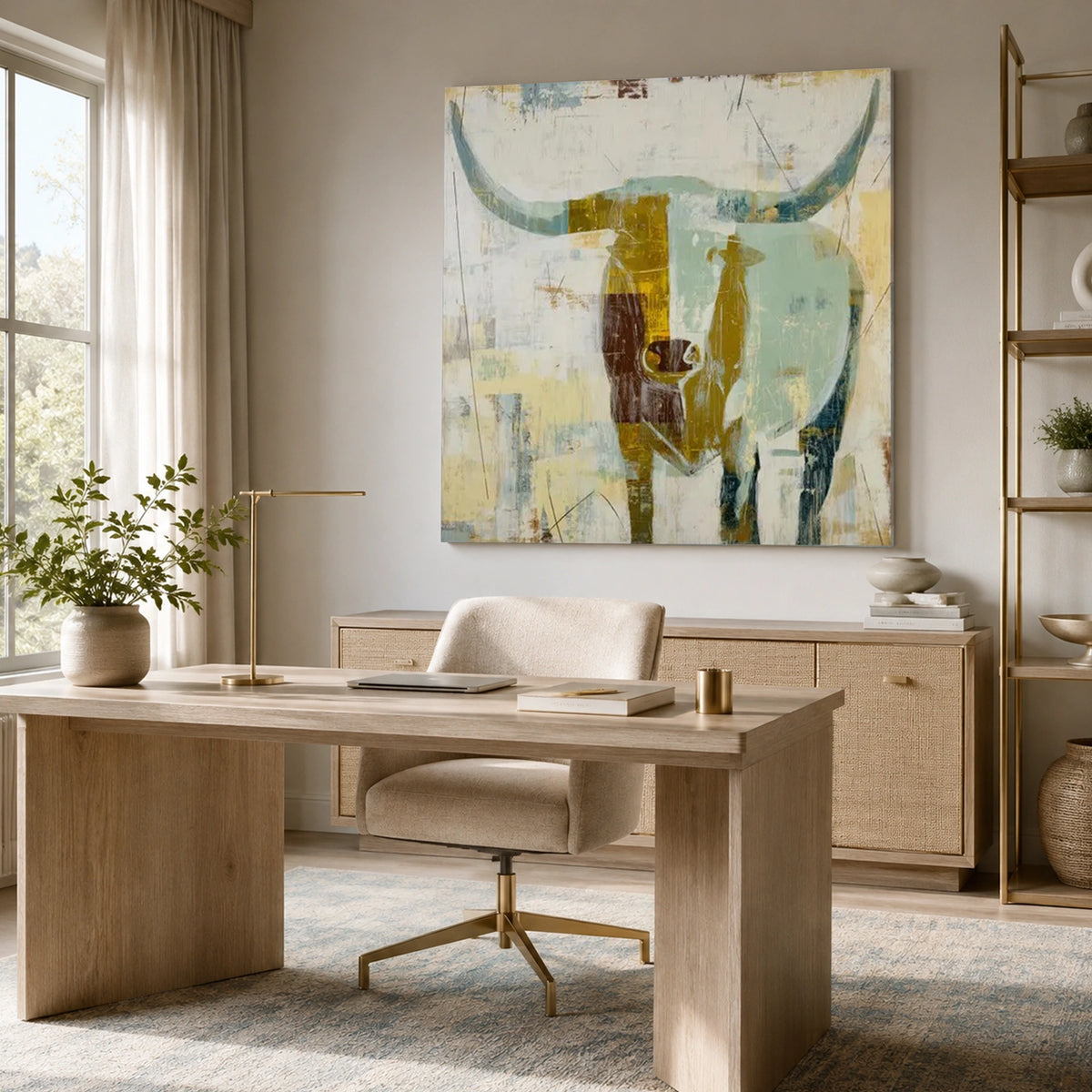 Abstract Animal Canvas Art #DW163