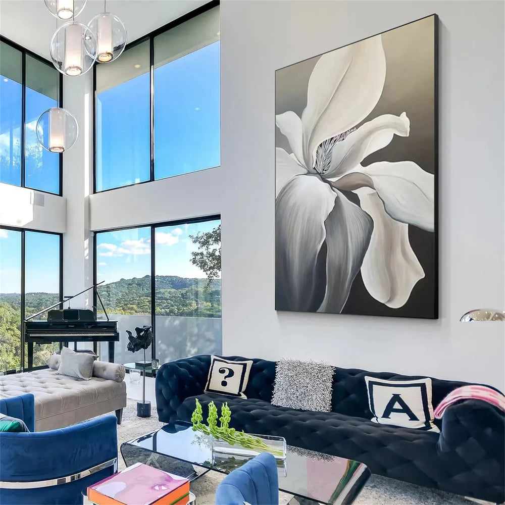 Abstract Flower And Tree Canvas Art #MF013