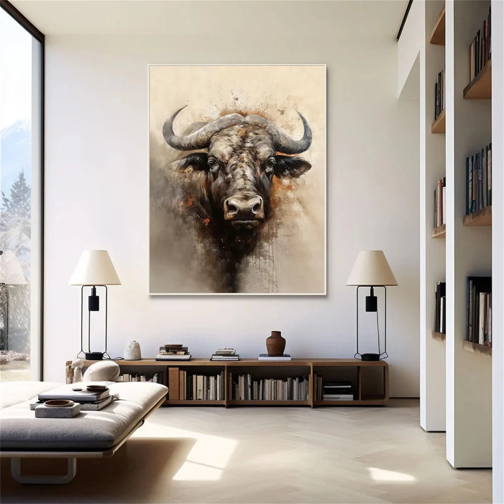 Abstract Animal Horse Canvas Art #DW020