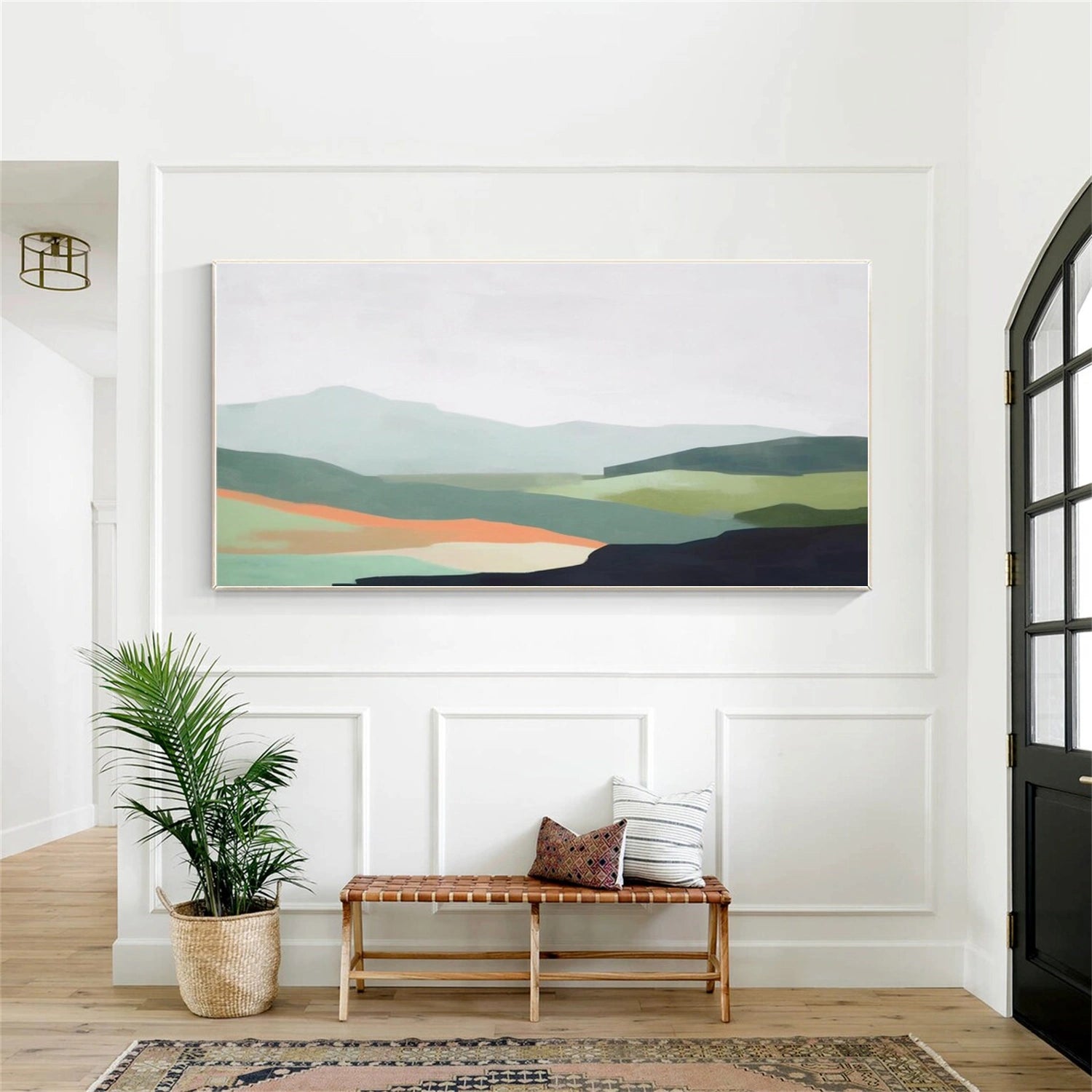 Abstract Mountain Canvas Art #BT064