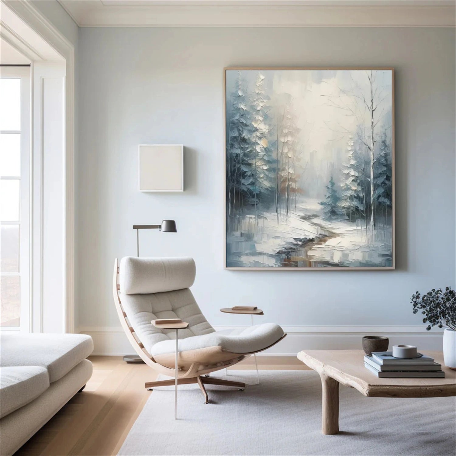 Abstract Flower And Tree Textured Canvas Art #MF088