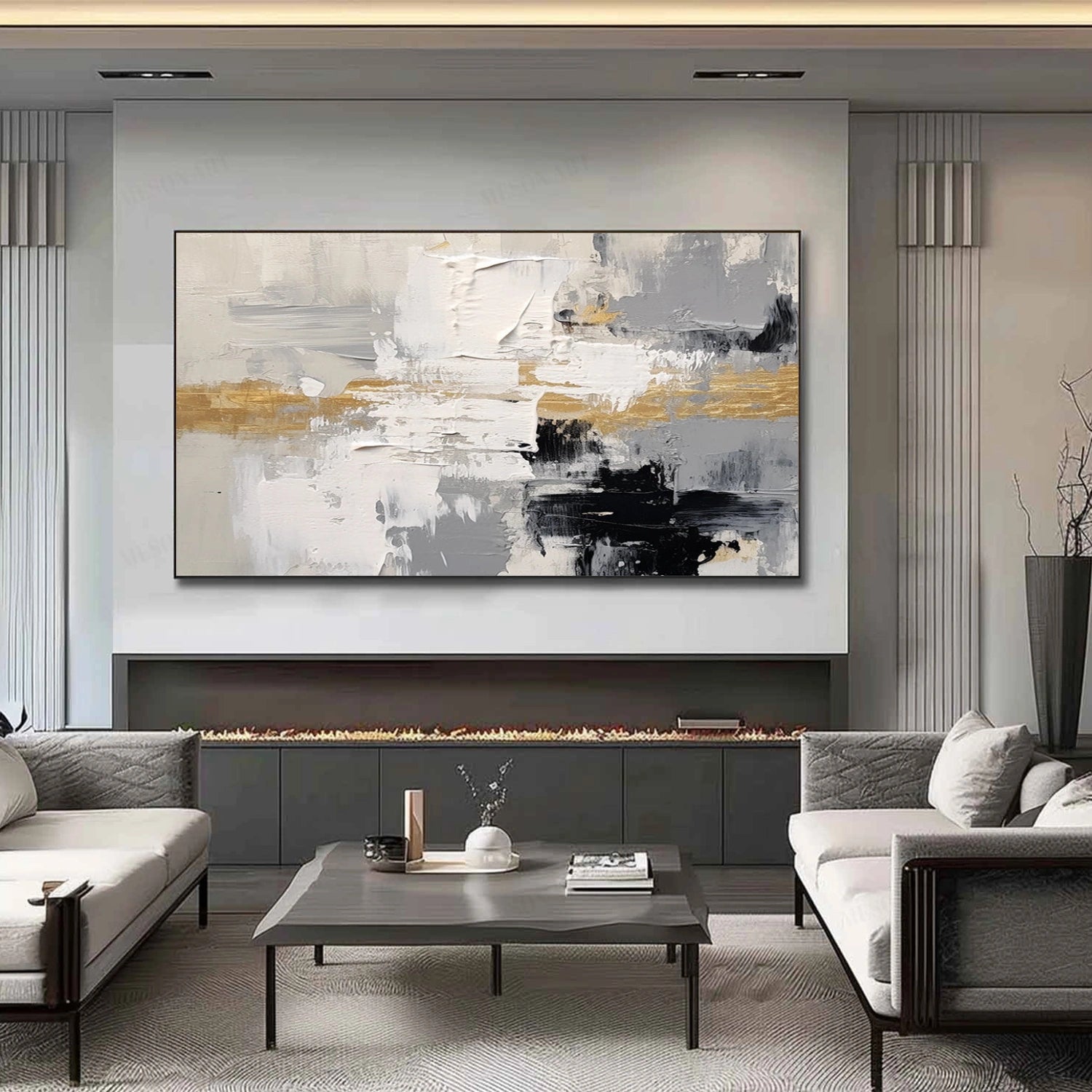 Abstract Textured Wall Art #VA238