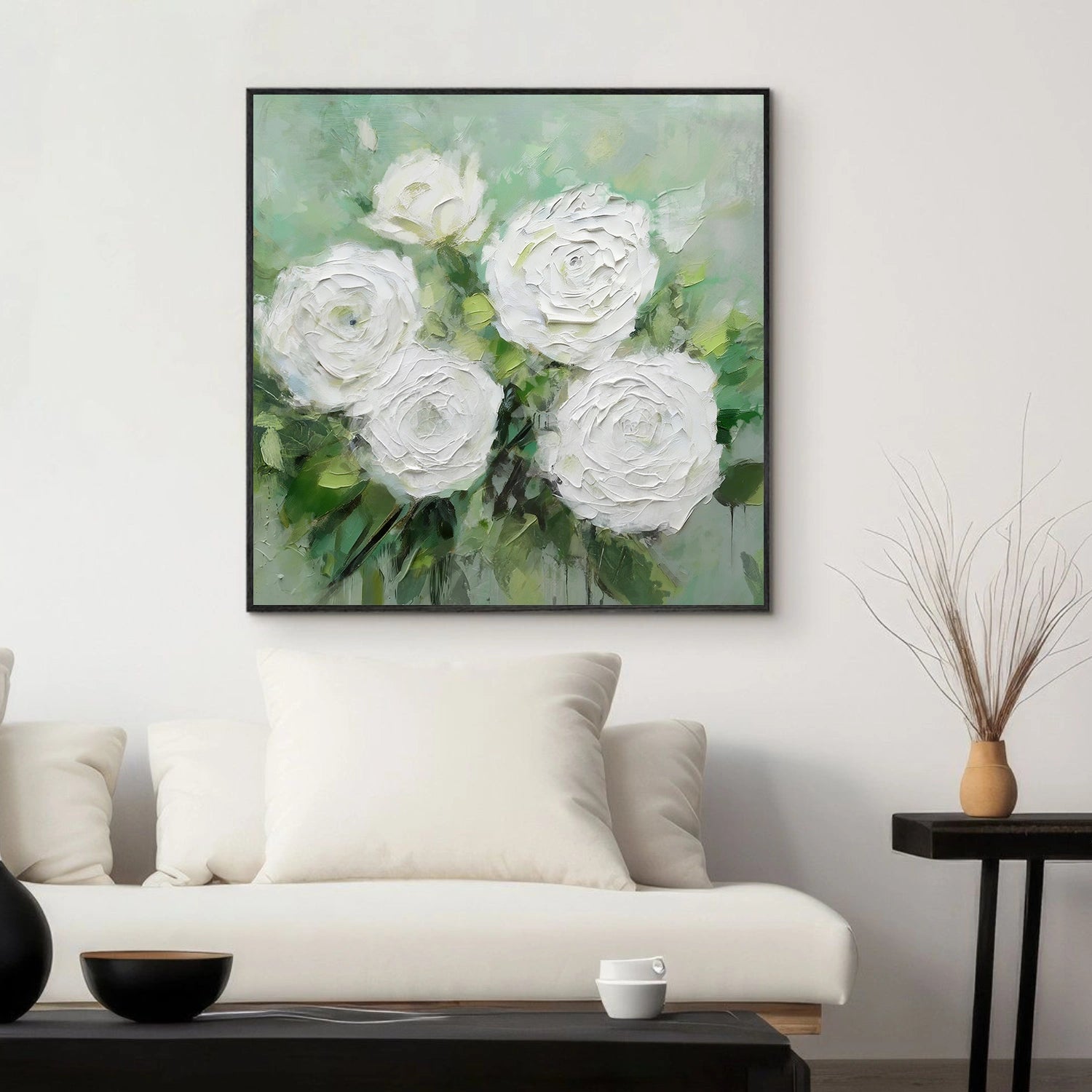 Abstract Flower And Tree Textured Canvas Art #MF166