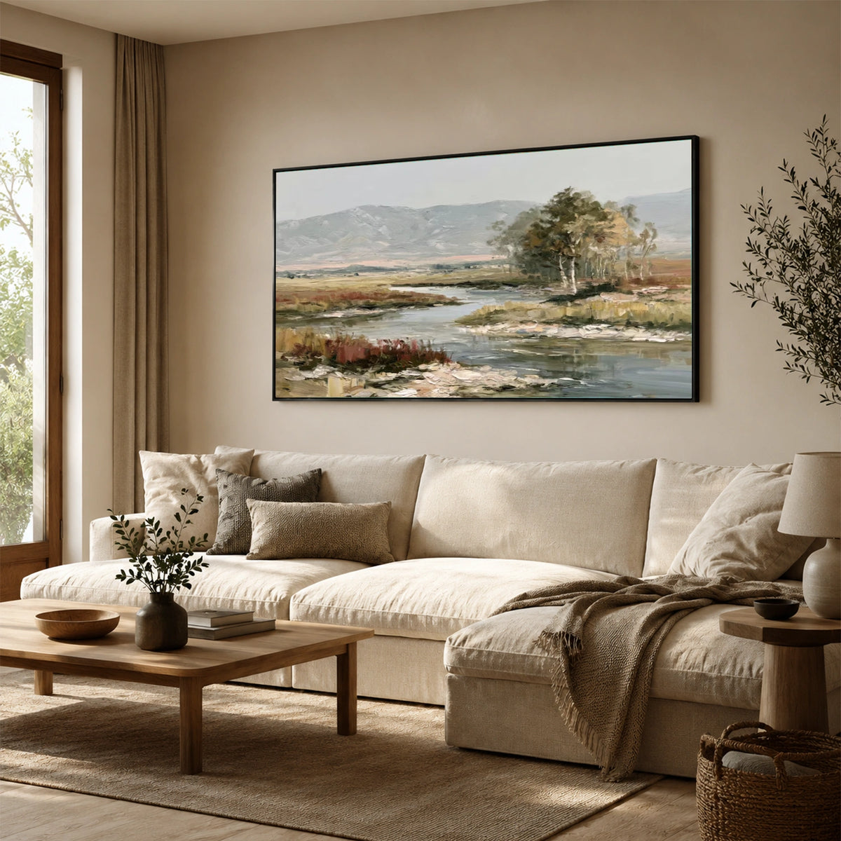 Abstract Flower And Tree Canvas Art #MF226