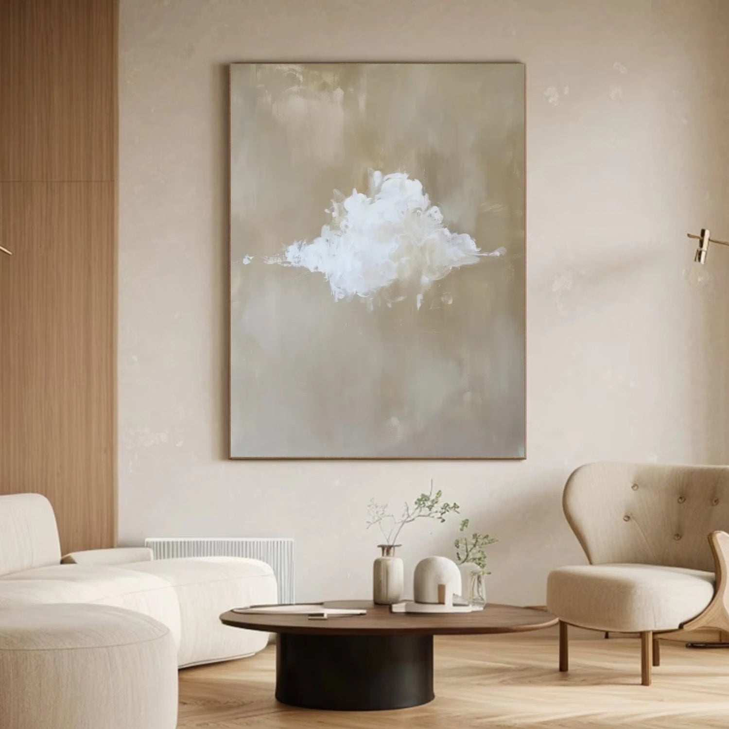 Minimalist Ocean And Sky Canvas Art #OC090