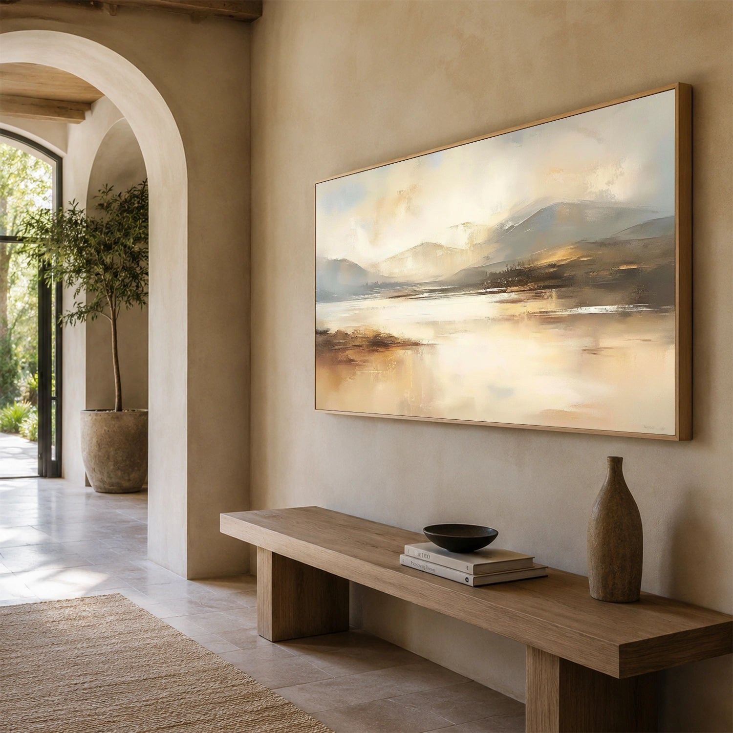 Abstract Mountain Canvas Art #BT102