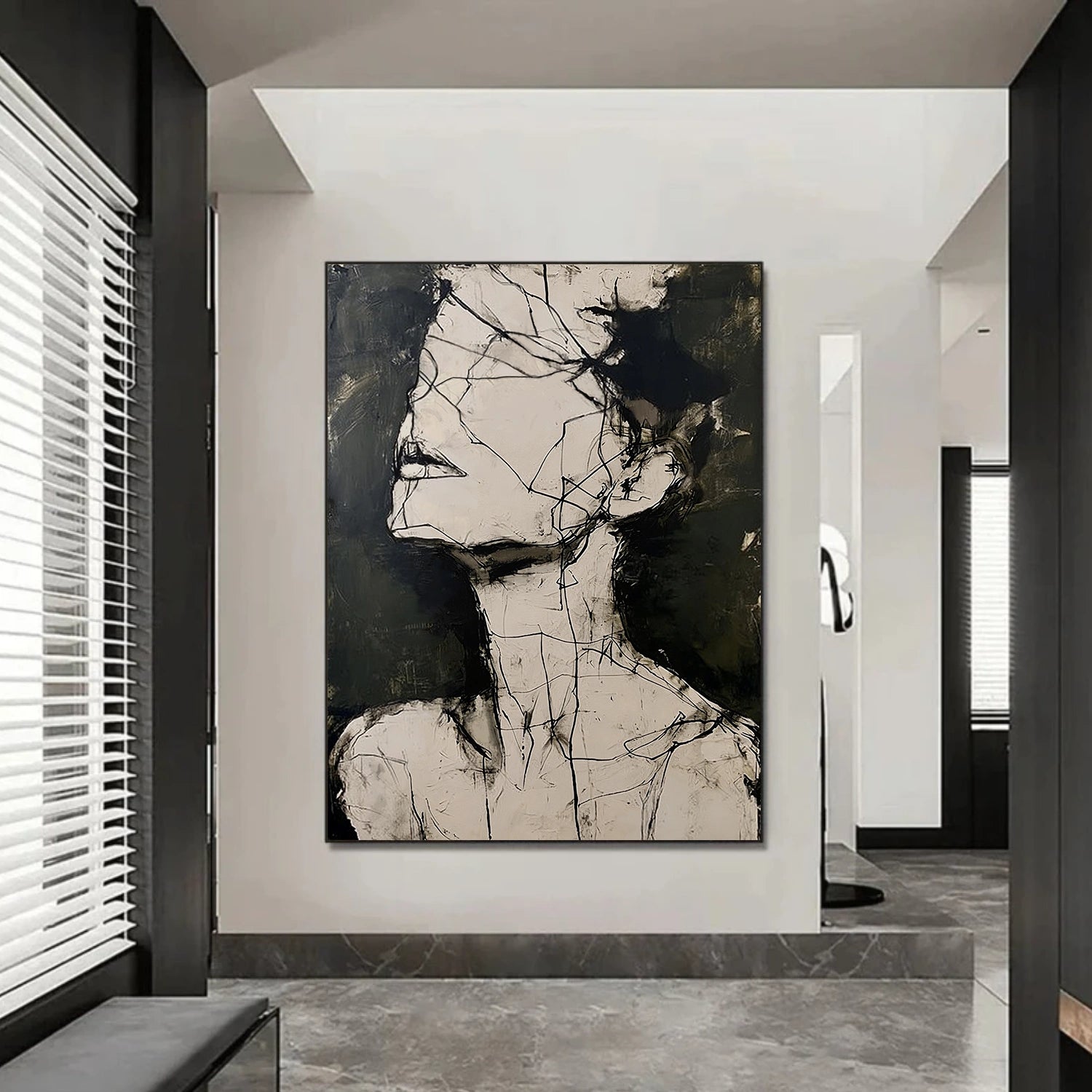 Abstract Portrait Wall Art #LA069