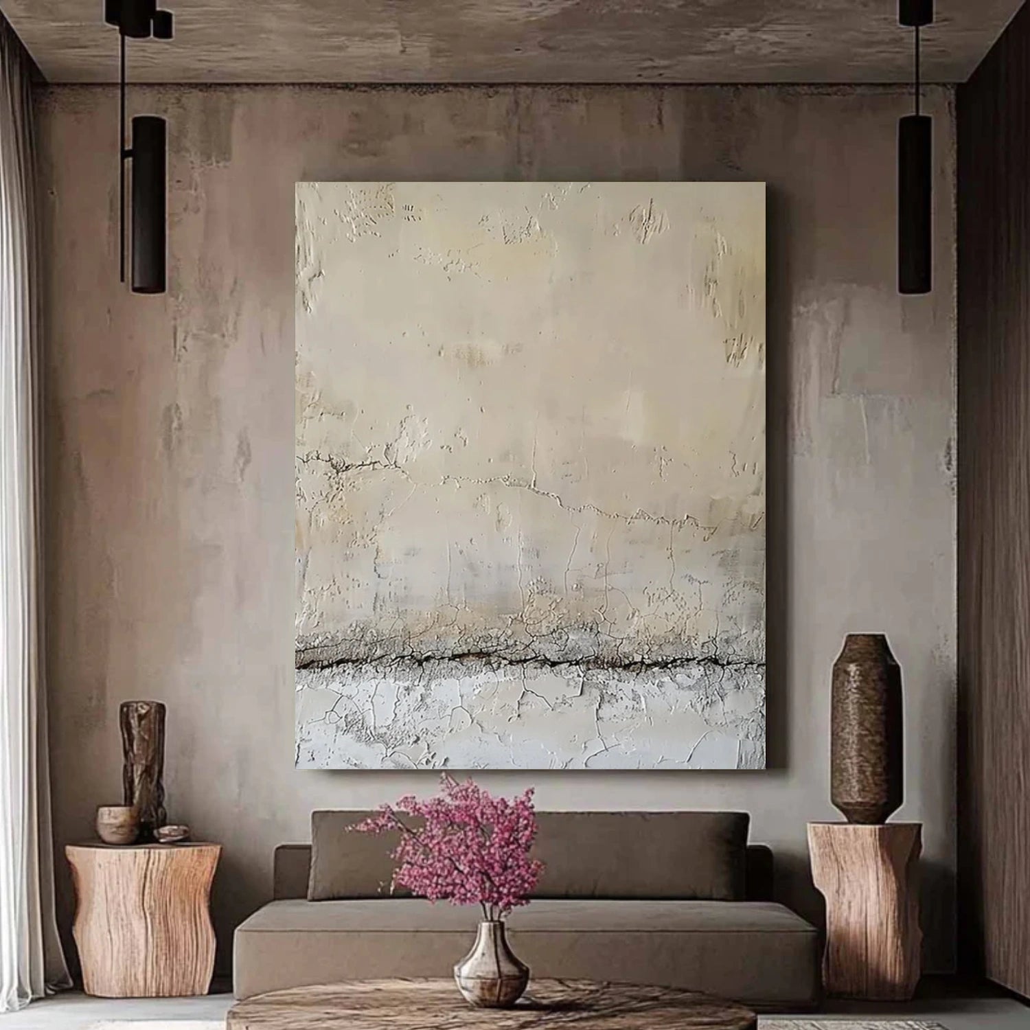 Wabi Sabi Textured Wall Art #VS100
