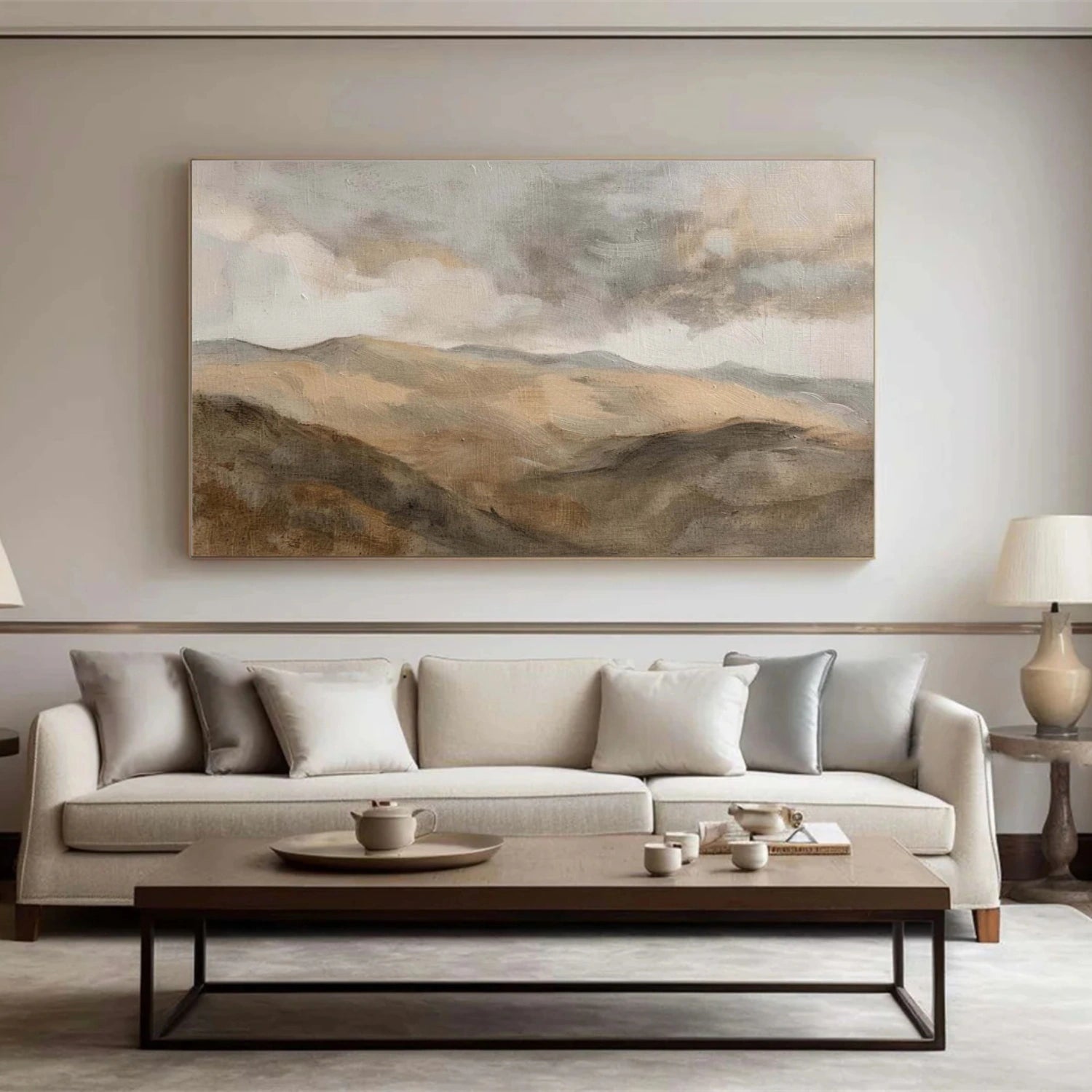 Abstract Mountain Canvas Art #BT096