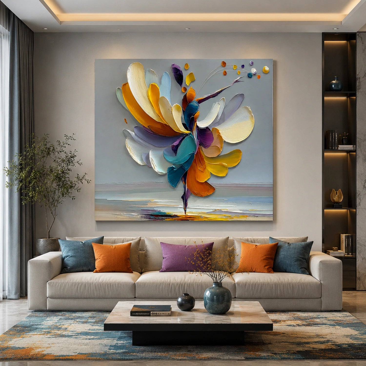 Abstract Portrait Wall Art #LA076