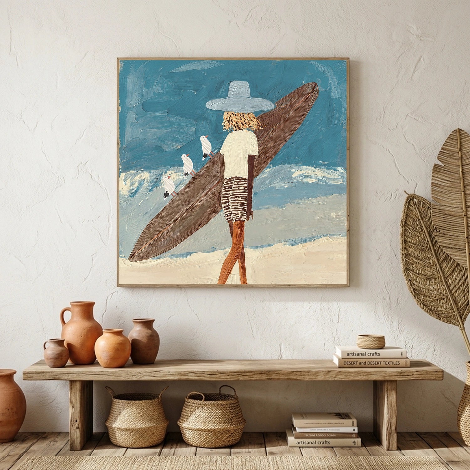 Surfing Sport Canvas Painting #PB093