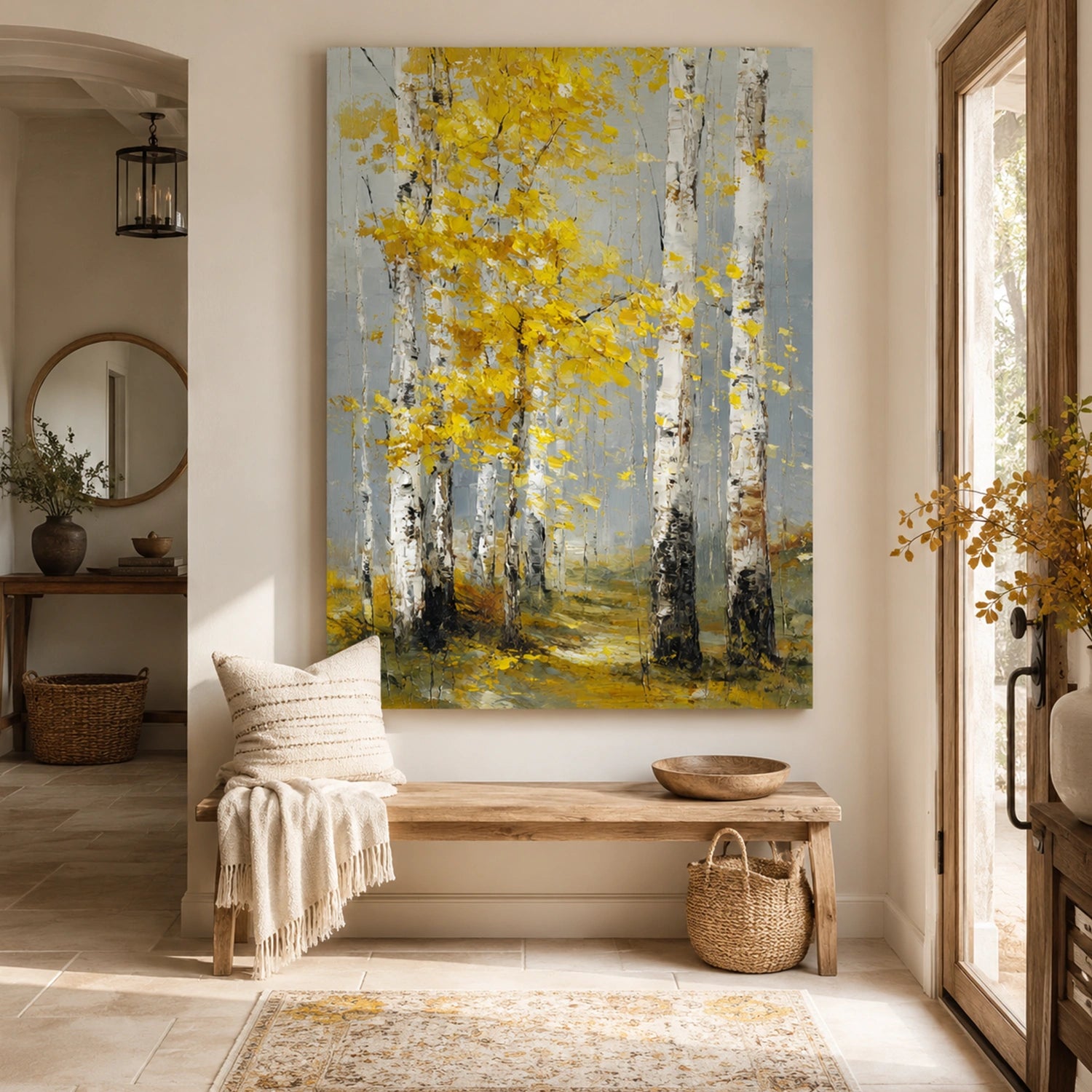 Abstract Flower And Tree Canvas Art #MF201