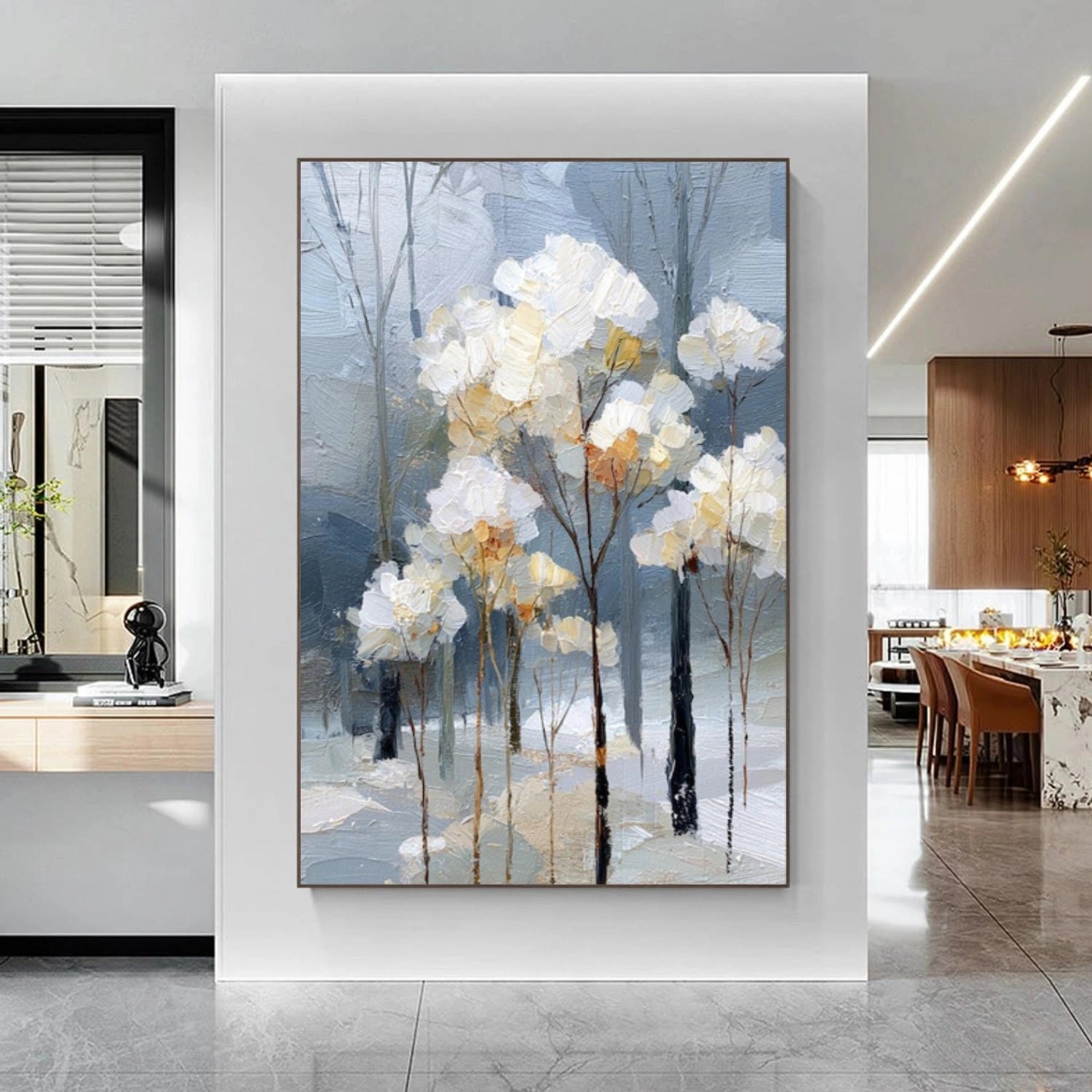 Abstract Flower And Tree Canvas Art #MF177