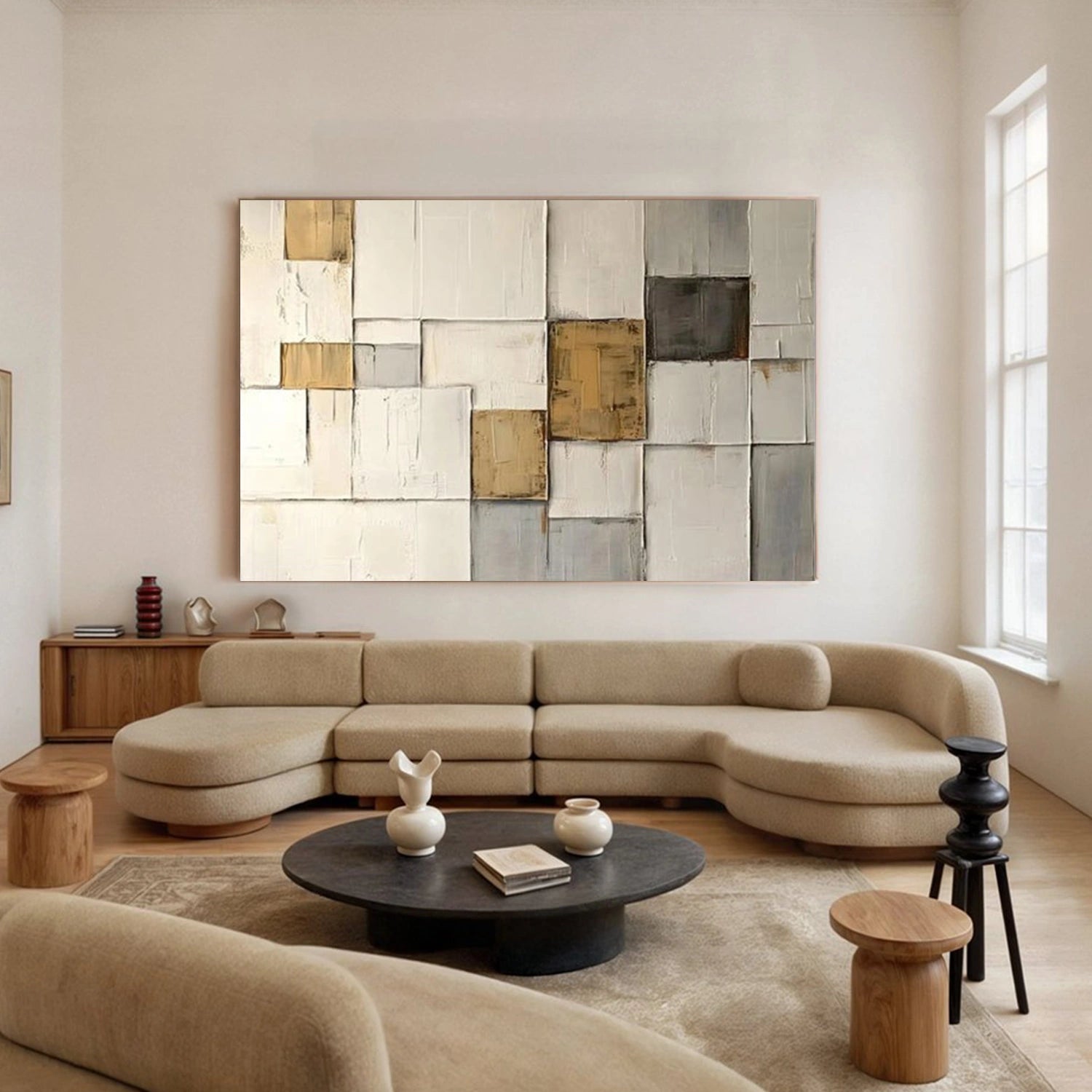 Wabi Sabi Textured Wall Art #VS182