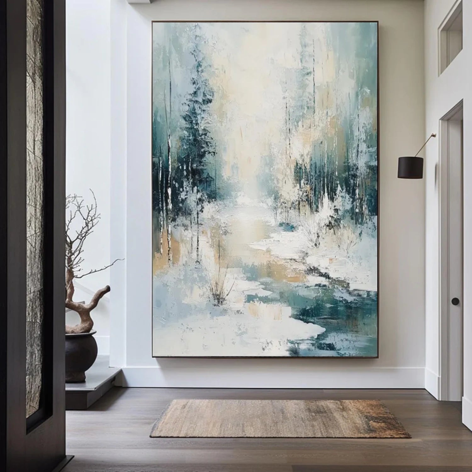 Abstract Flower And Tree Canvas Art #MF089