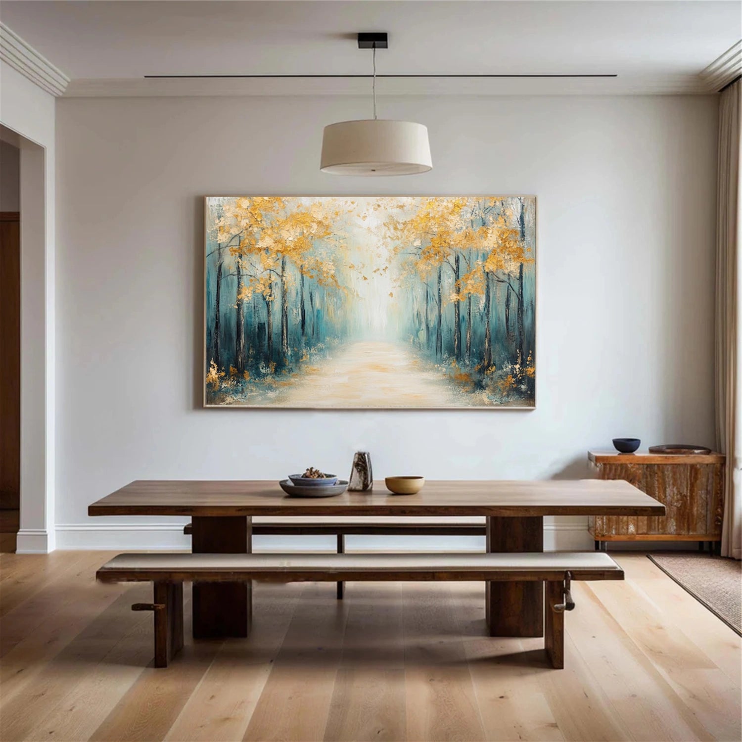 Abstract Flower And Tree Canvas Art #MF162