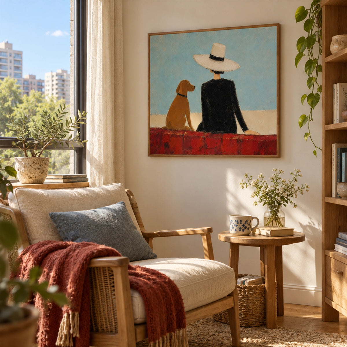 Abstract Portrait And Animal Wall Art #LA103