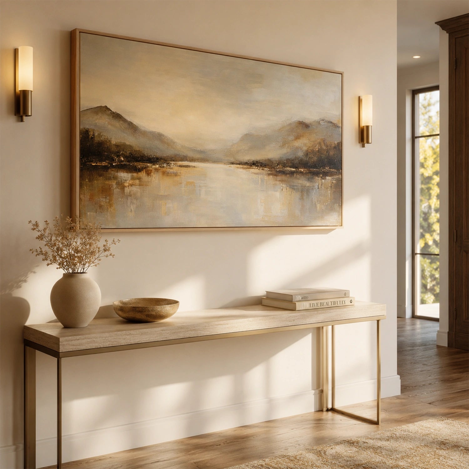 Abstract Mountain Canvas Art #BT100