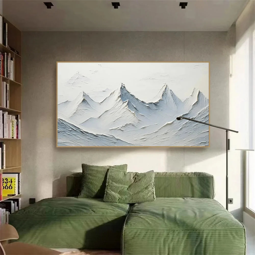 Minimalist Mountain Textured Canvas Art #BT028