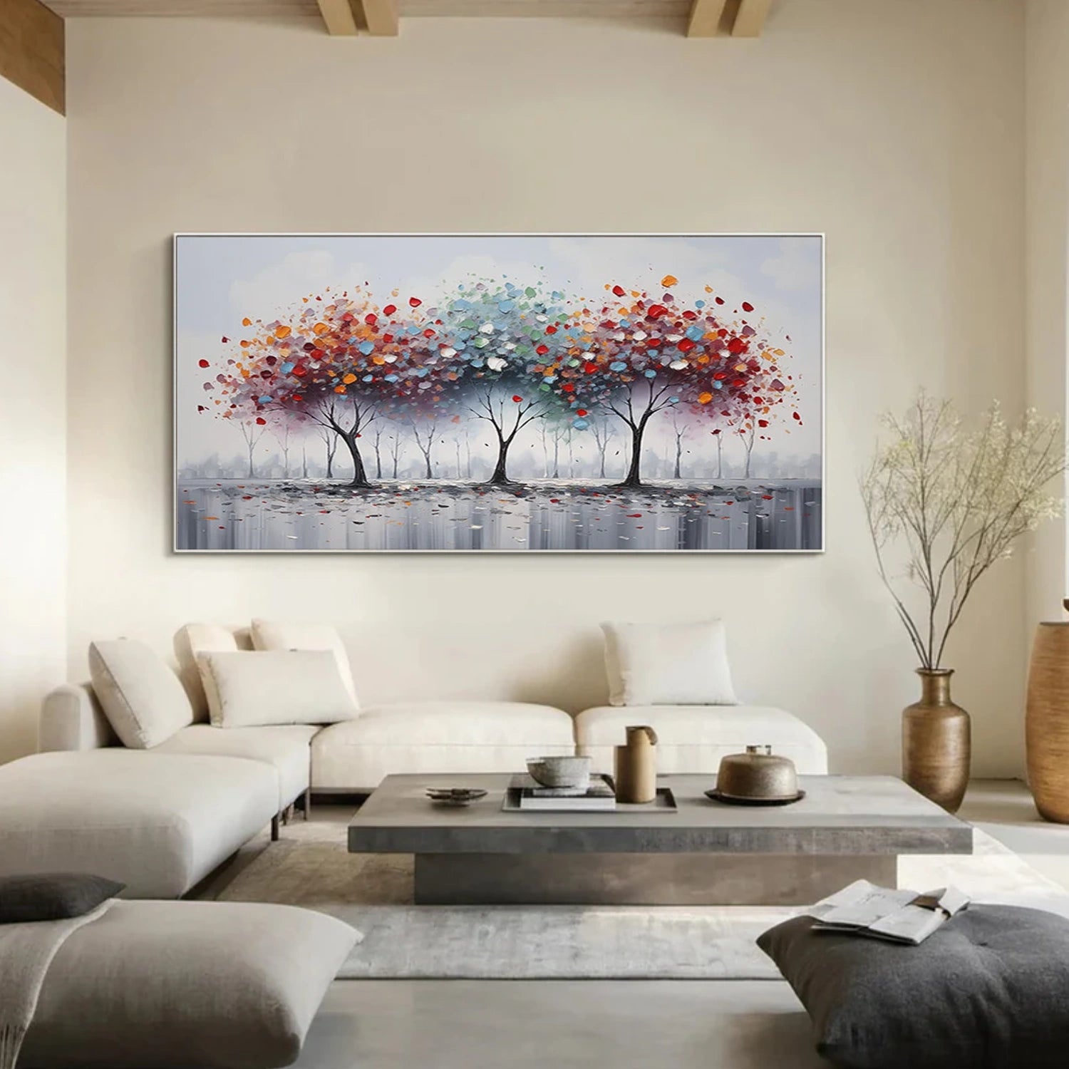 Abstract Flower And Tree Canvas Art #MF132