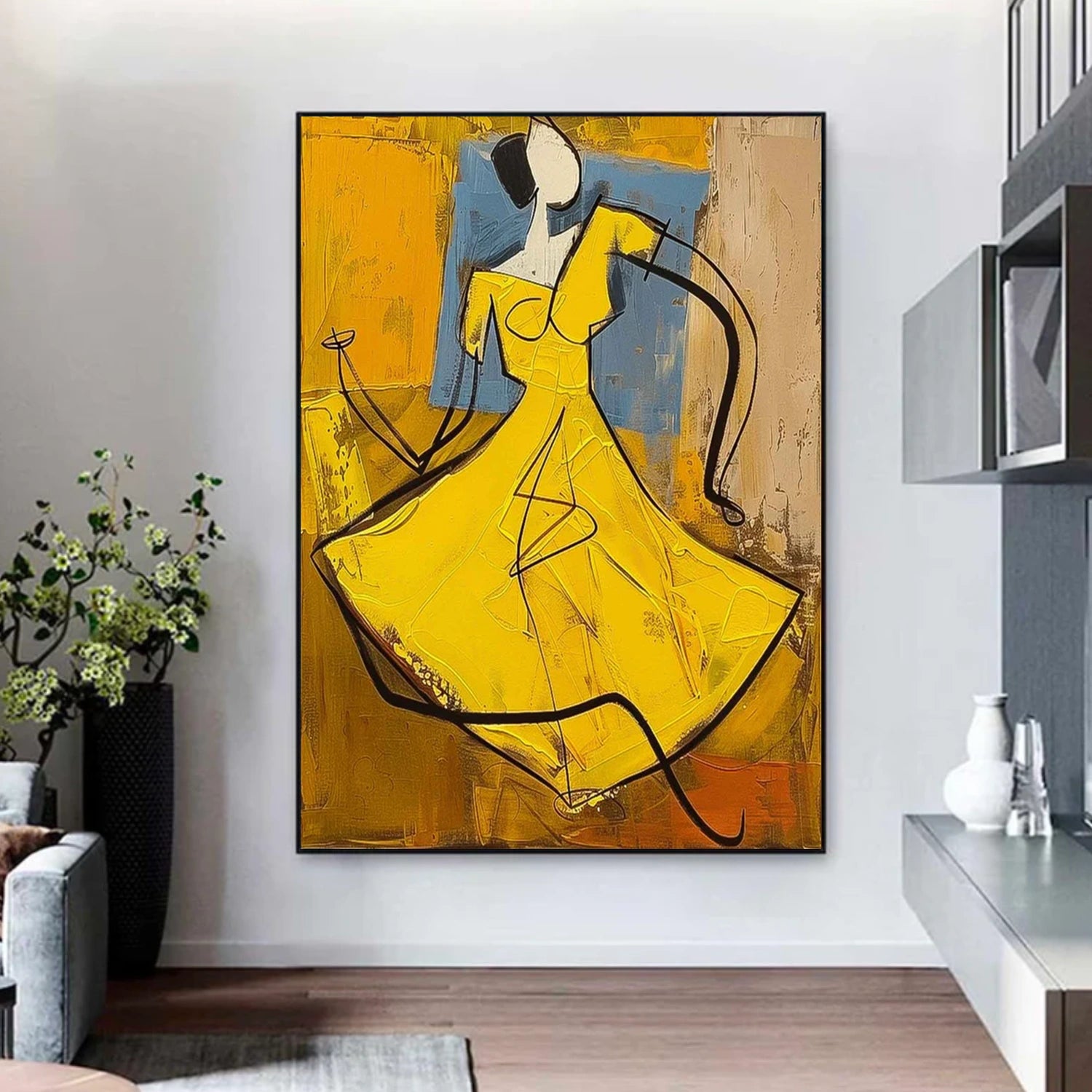 Abstract PortraitΒ Wall Art # LA052