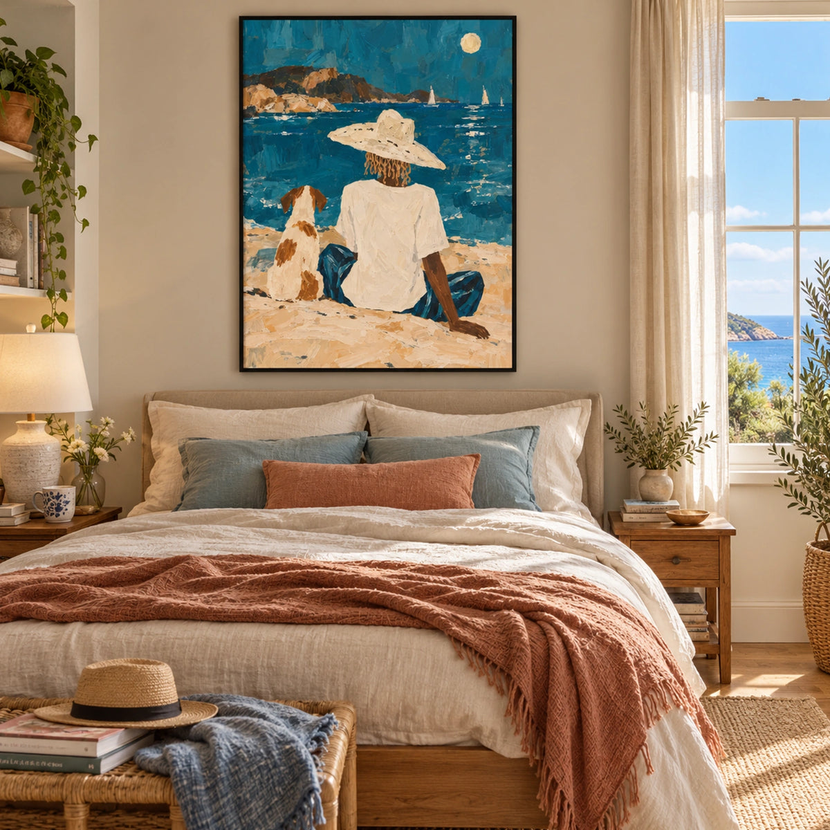 Abstract Portrait And Animal Wall Art #LA102