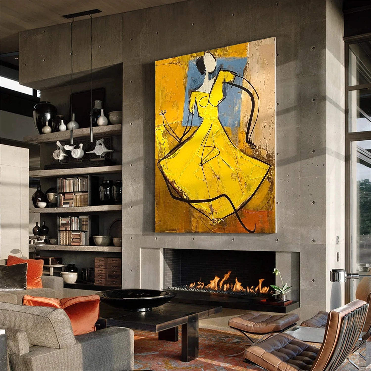 Abstract PortraitΒ Wall Art # LA052