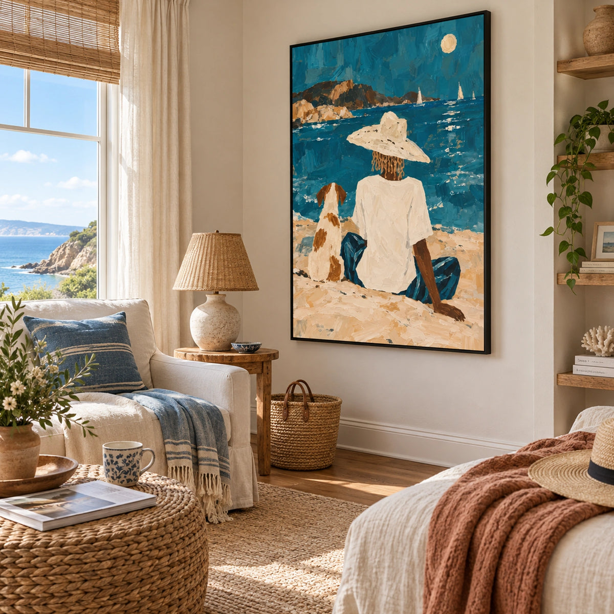 Abstract Portrait And Animal Wall Art #LA102