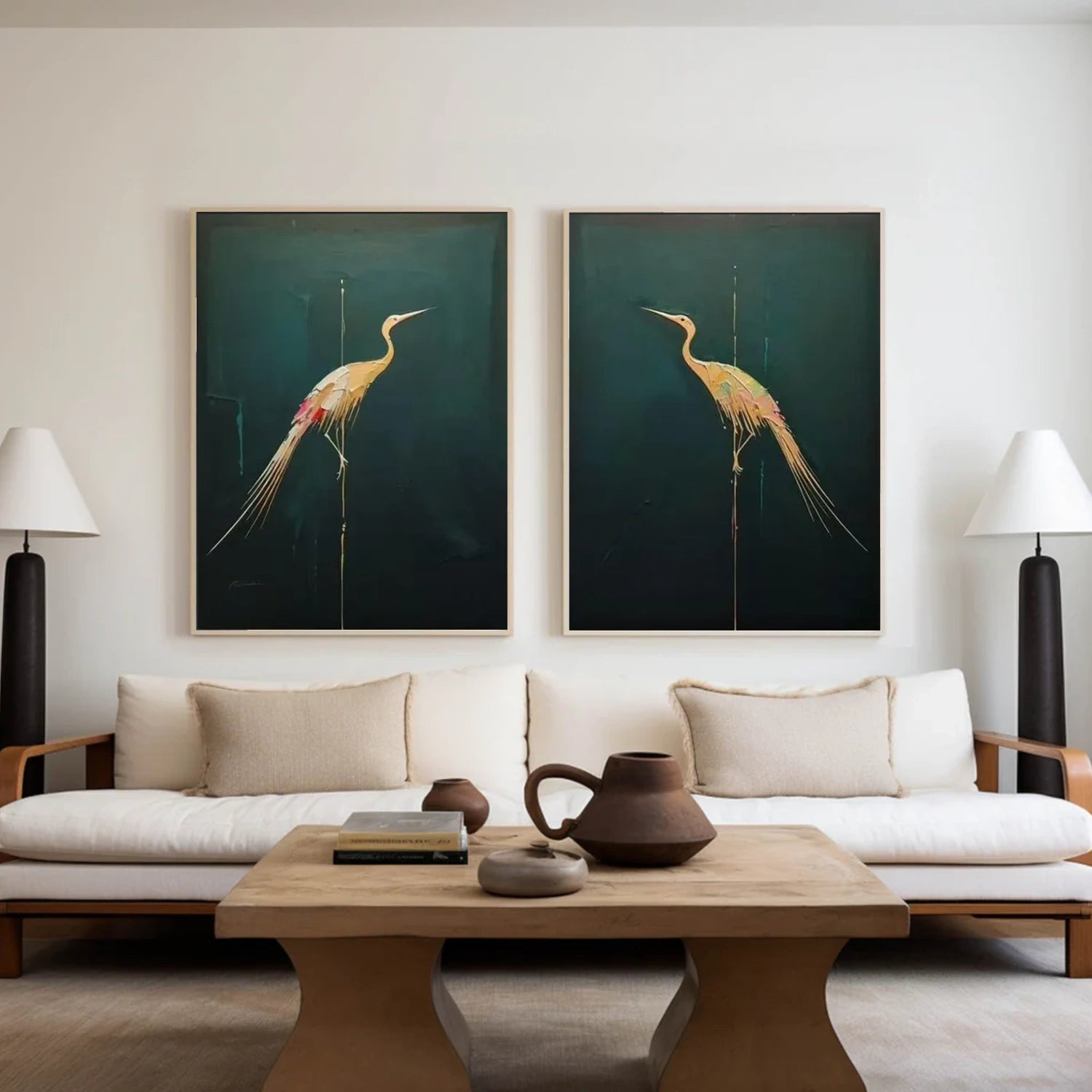 Abstract Animal Canvas Art Set of 2 #DW089