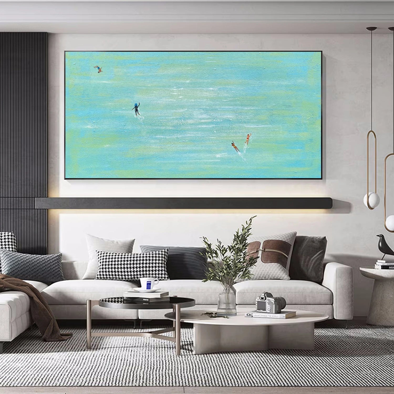 Swimming Sport Canvas Painting #PB077