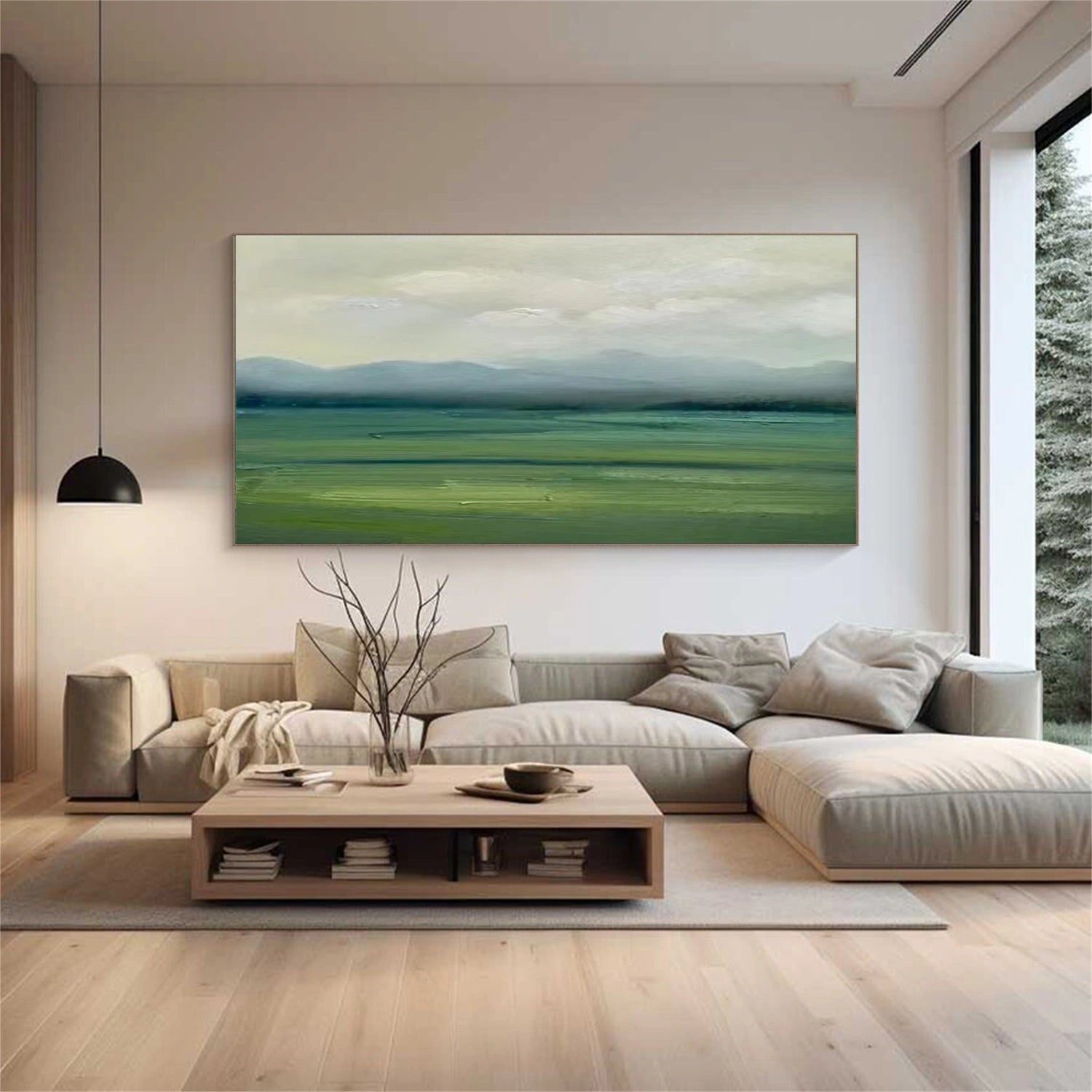 Abstract Mountain Canvas Art #BT043