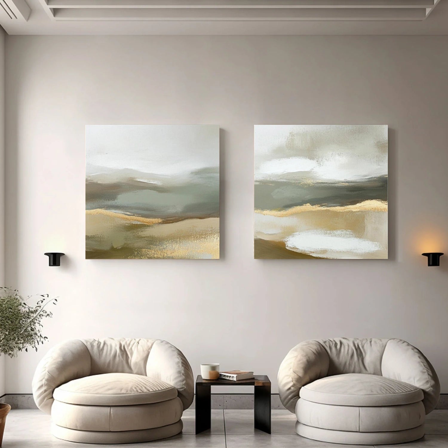 Abstract Wall Art Set of 2 #VA196