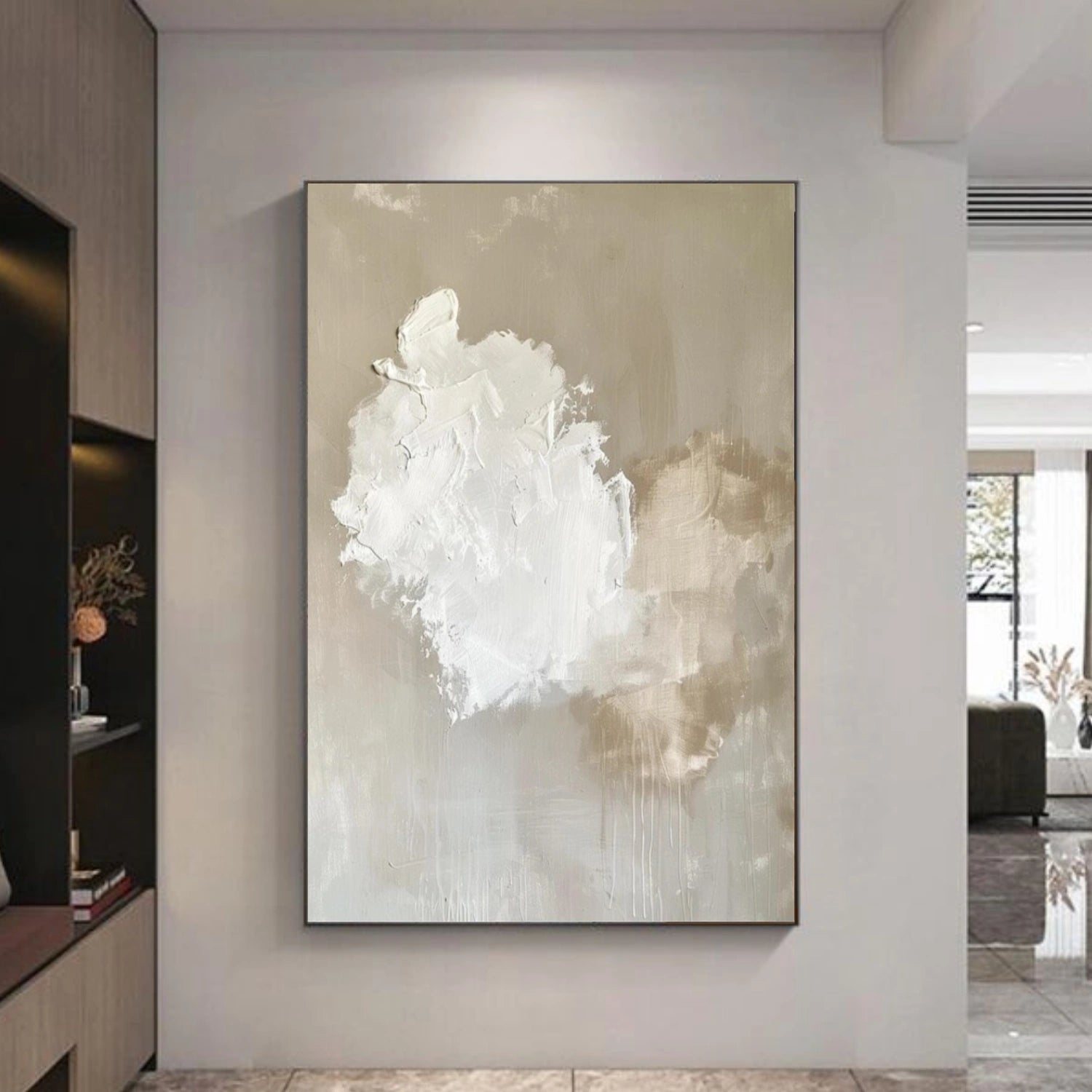 Minimalist Ocean And Sky Canvas Art #OC094