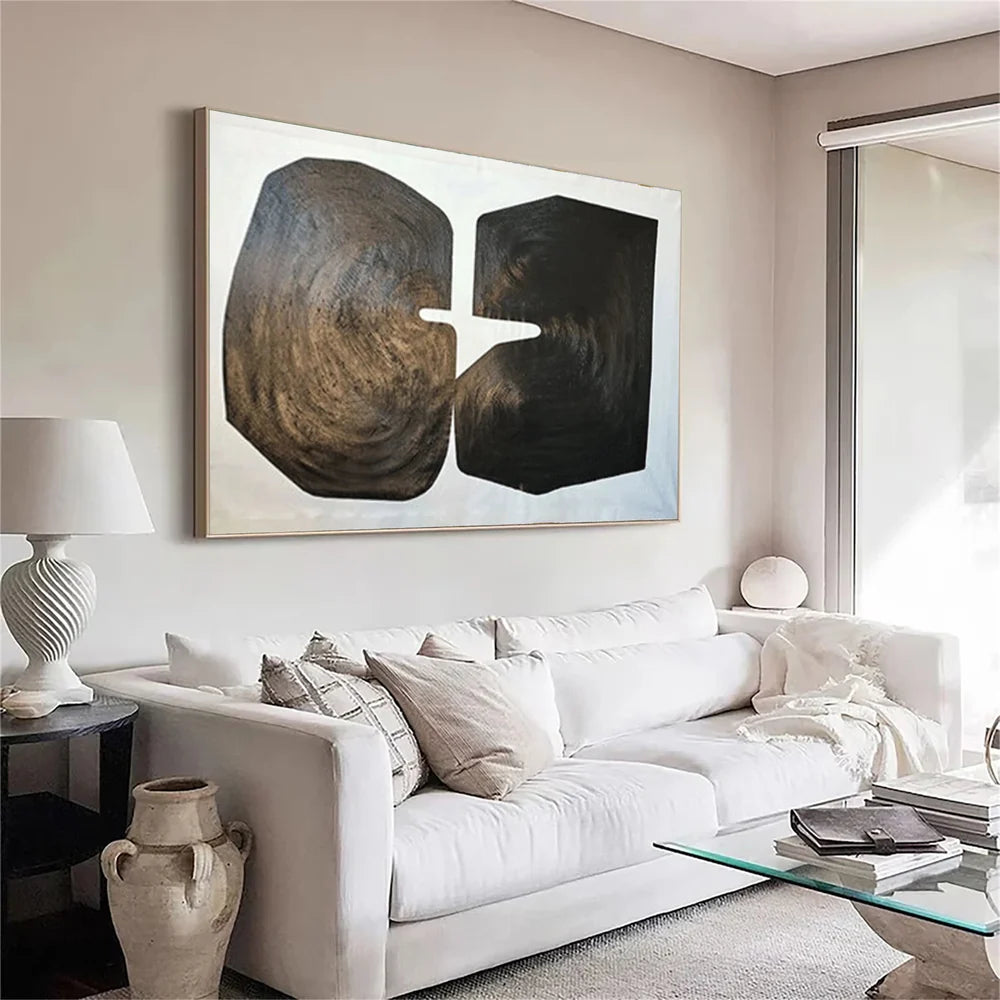 Black and White Minimalist Canvas Art #WZ065