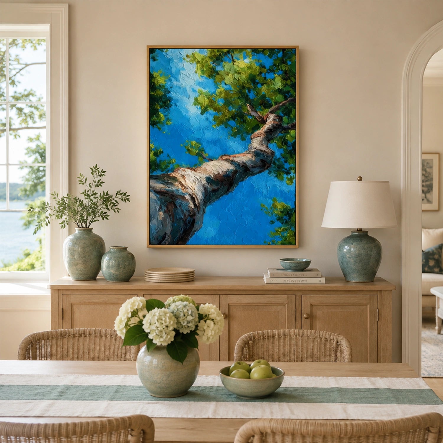 Abstract Flower And Tree Canvas Art #MF220