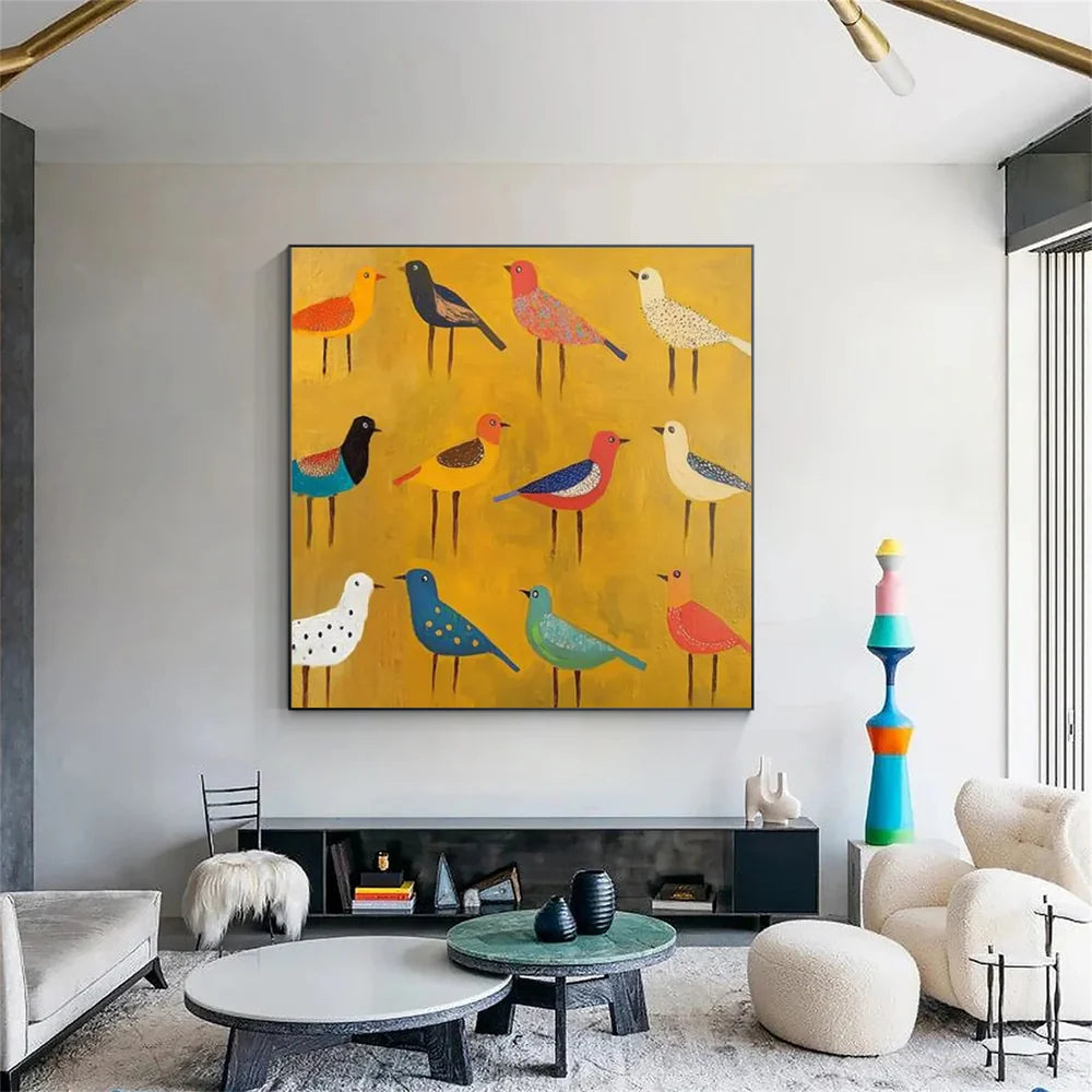 Colorful Abstract Animal Canvas Art #DW055