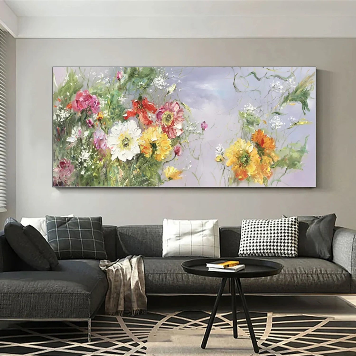 Abstract Flower And Tree Canvas Art #MF122