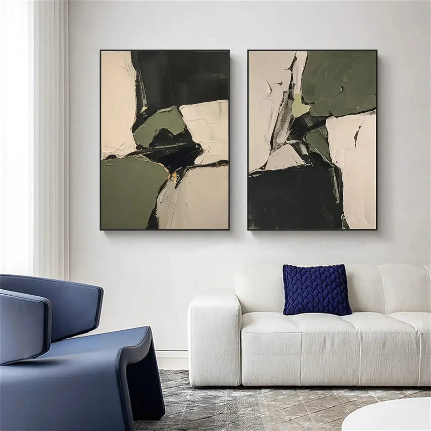 Abstract Textured Wall Art Set of 2 #VA076