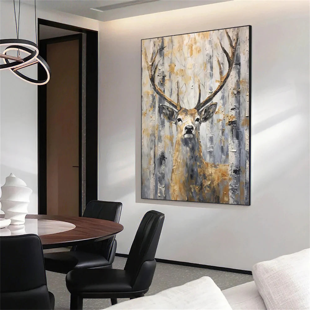 Abstract Animal Canvas Art #DW037