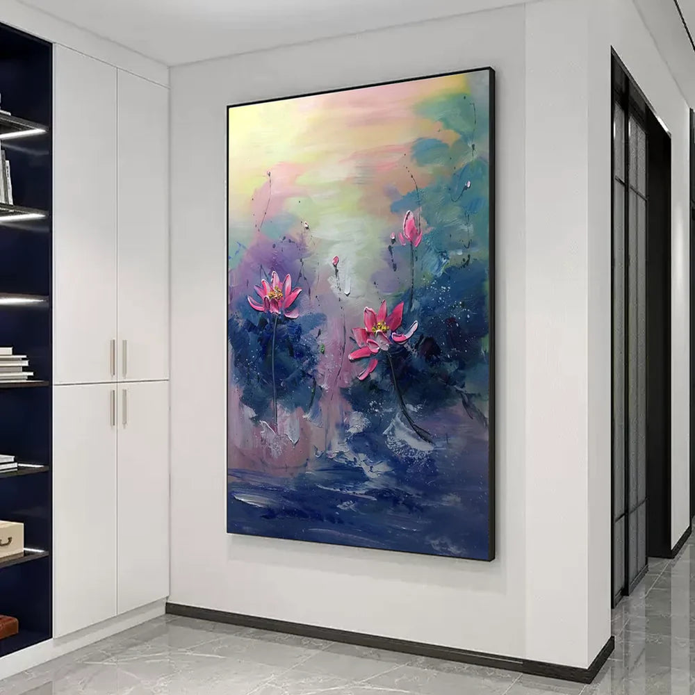 Abstract Flower And Tree Canvas Art #MF059