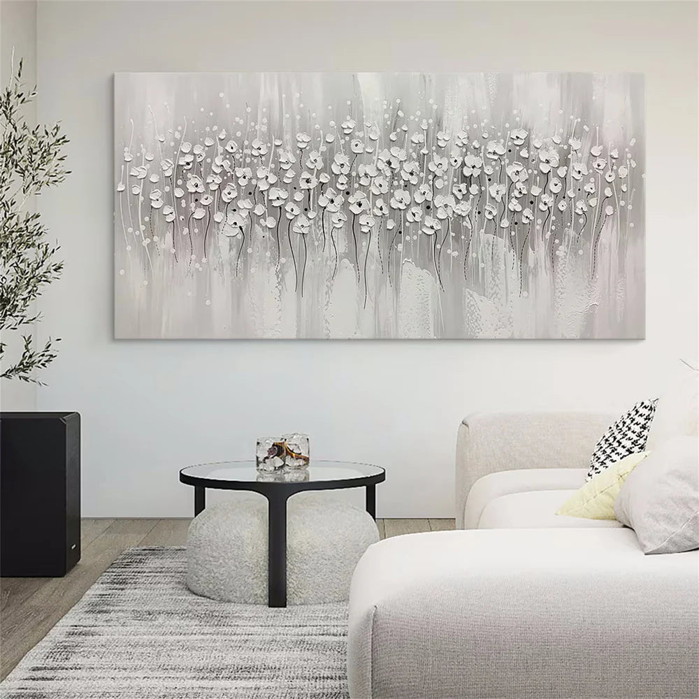 Minimalist Flower And Tree Canvas Art #MF073