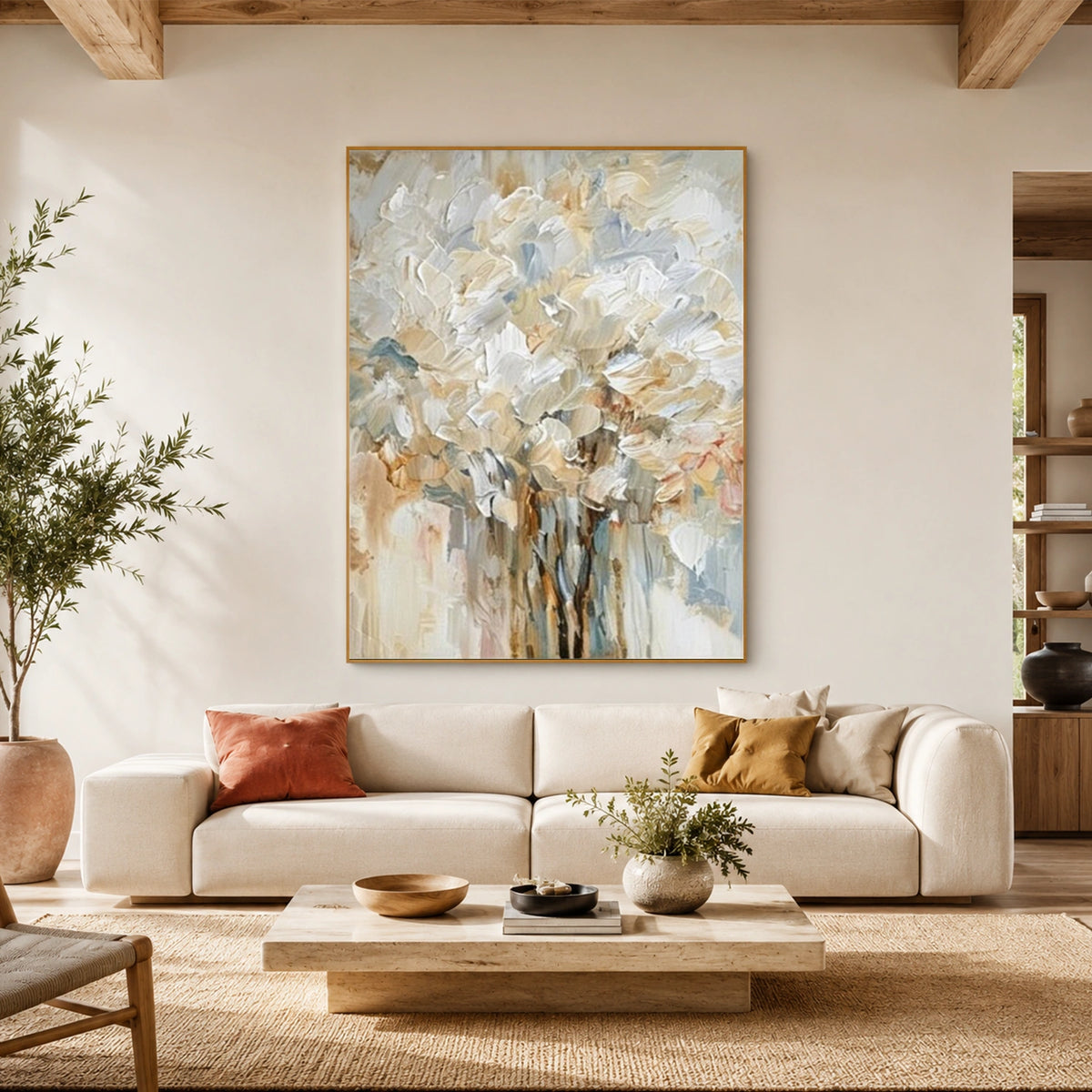 Abstract Flower And Tree Canvas Art #MF233