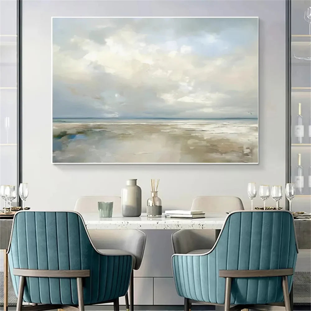 Abstract Ocean And Sky Canvas Art # OC029