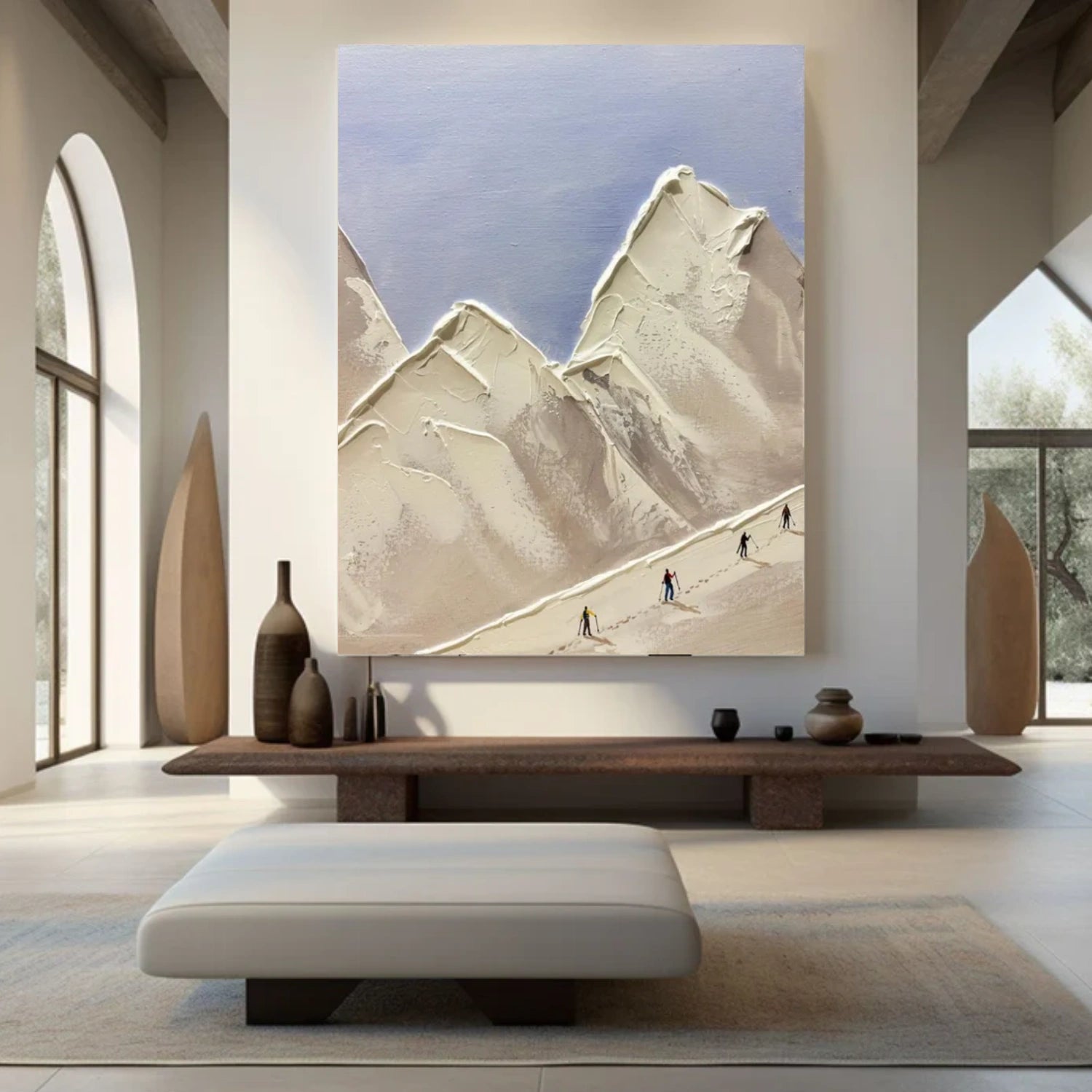 Climbing Sport Textured Canvas Painting #PB062