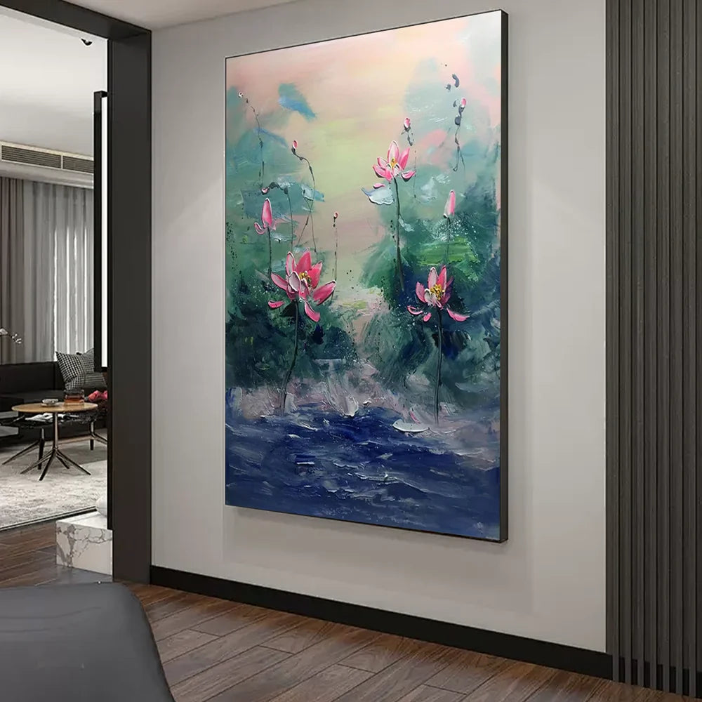 Abstract Flower And Tree Canvas Art #MF058