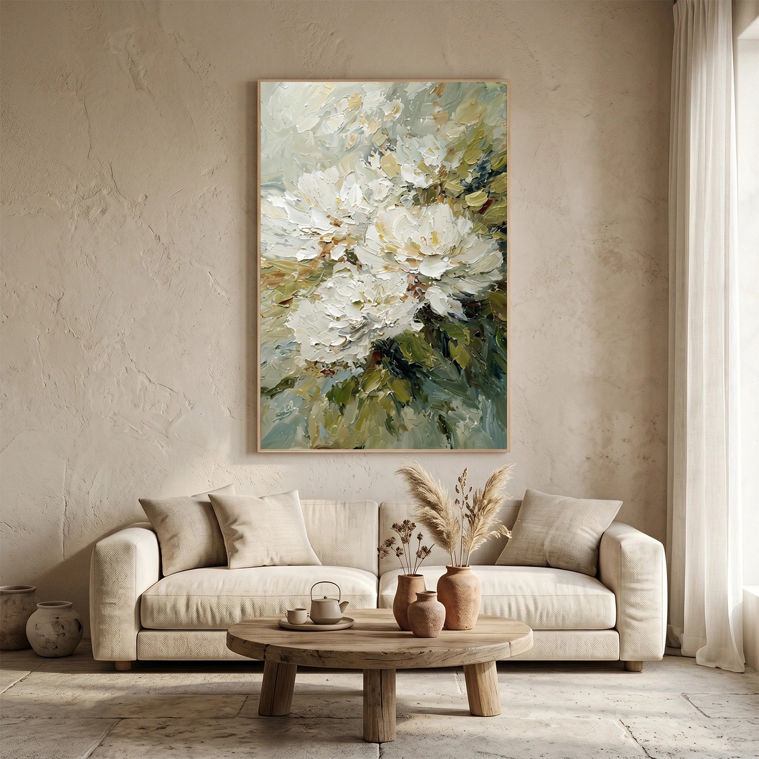 Abstract Flower And Tree Canvas Art #MF194